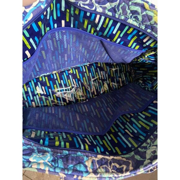 Vera Bradley Katalina Blues Stroll Around Diaper Bag Tote Lots of Pockets - Picture 9 of 10